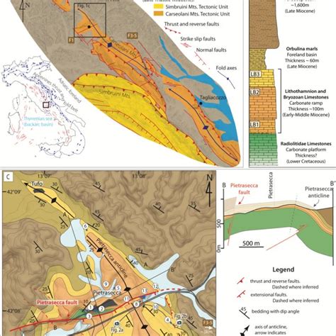 Geological Setting Of The Study Area A Tectono Stratigraphic