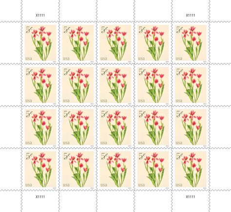 5¢ Red Tulips — Stamps Forever