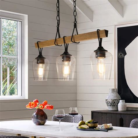 Uolfin Transitional Black Dining Room Island Chandelier 25