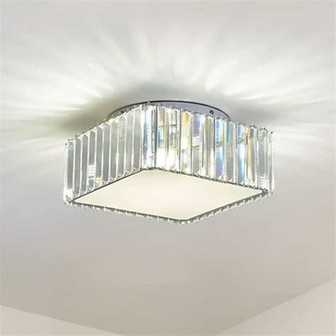 Plafonnier LED 12W Luminaire Plafonnier En Cristal Moderne Lampe De