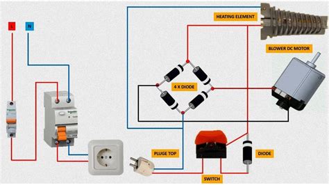 Repair Any Hair Dryer Very Easily At Home Hairdryer Circuit Diagram