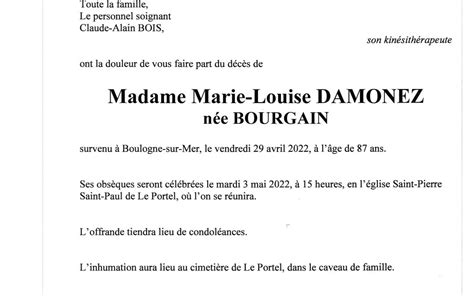 Madame Marie Louise Damonez Pompes Fun Bres Toupet Sotty