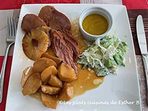 Jambon à l ananas et à l érable de Les plats cuisinés de Esther B et