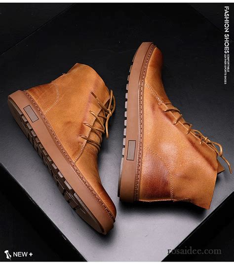 Stiefel Herren Neue Hohe Weiche Sohle Martin Stiehlt Schuhe Kurze