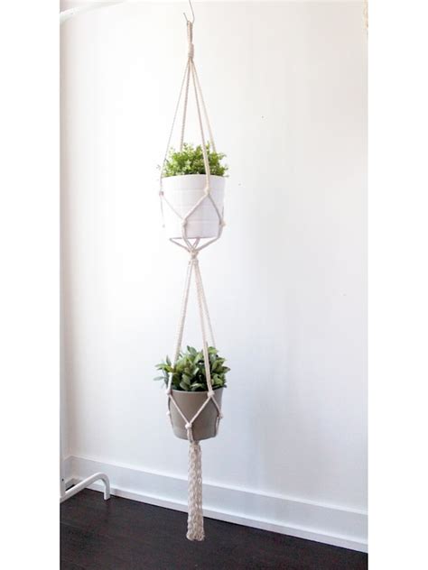 Art Collectibles Macrame Fiber Arts Macrame Plant Hanger Macrame