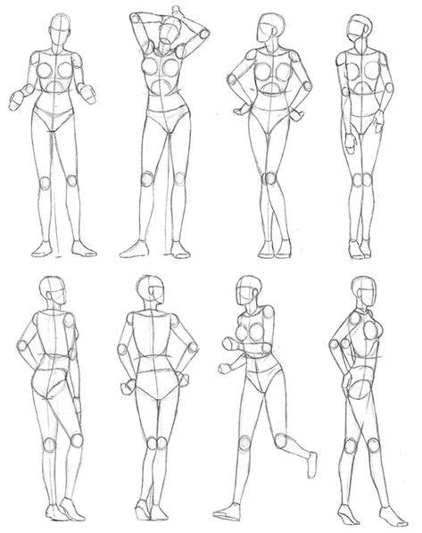 43 Esboço Poses Para Desenho Feminino