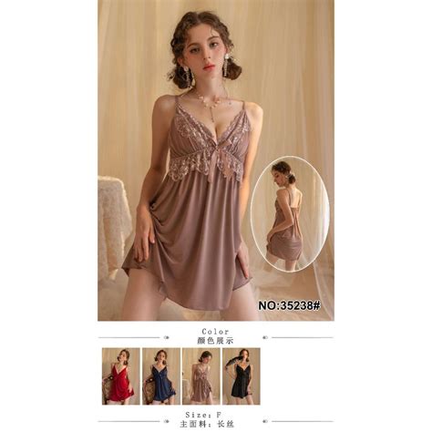 Sexy Lingerie Women S Sexy Pajamas Suspender Skirt Lace Nightgown Transparent Temptation