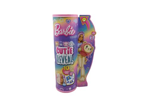 Barbie Cutie Reveal Lalka Lew Przebranie Niespodzianek Tuba Zestaw