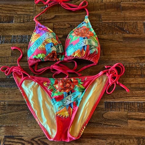 Ed Hardy Swim Vintage Ed Hardy Bikini Poshmark