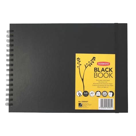 Derwent Black Paper Sketch A4 Landscape - Art Supplies from Crafty Arts UK