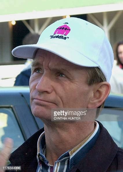 Pat Day Jockey For Kentucky Derby Hopeful Buddha Stands Outside The