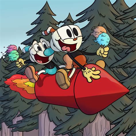 Artstation Cuphead And Mugman