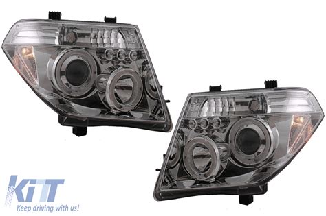 Angel Eyes Headlights Suitable For Nissan Navara D40 2004 2009