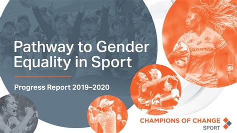 Pathway To Gender Equality In Sport Progress Report 2019 2020