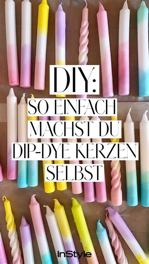 Interior Trend im Frühling DIY Anleitung für Dip Dye Kerzen Diy dip