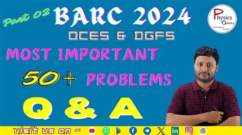 BARC 2024 Most Important 50 Problems Q A Part 02 BARC OCES DGFS