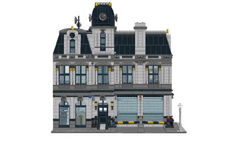 Modular Police Station Edit 3 Front Lego Modular Lego City Police