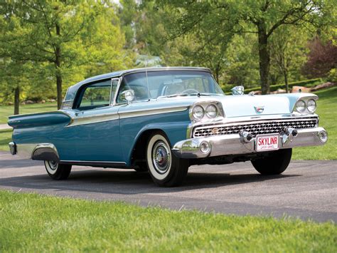 1959 Ford Fairlane 500 Skyliner Retractable Hardtop Retro R Wallpaper