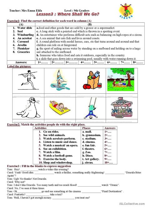 Where Shall We Go Warmer Filler English ESL Worksheets Pdf Doc