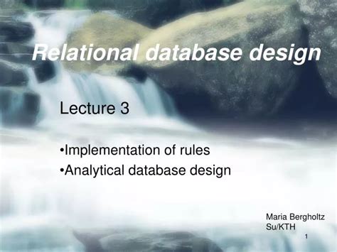 Ppt Relational Database Design Powerpoint Presentation Free Download