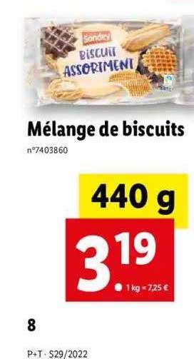 Promo Mélange De Biscuits Sondey chez Lidl iCatalogue fr