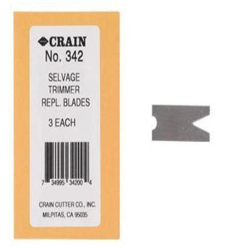 Crain 342 Selvage Trimmer Repl Blades Pack Of 3 Blades