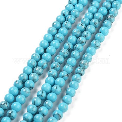 Wholesale Synthetic Turquoise Beads Strands Pandahall