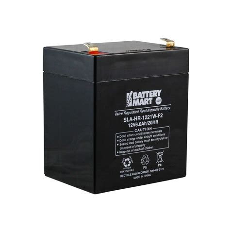 12 Volt 6 Ah Sealed Lead Acid Rechargeable Battery F2 Terminals