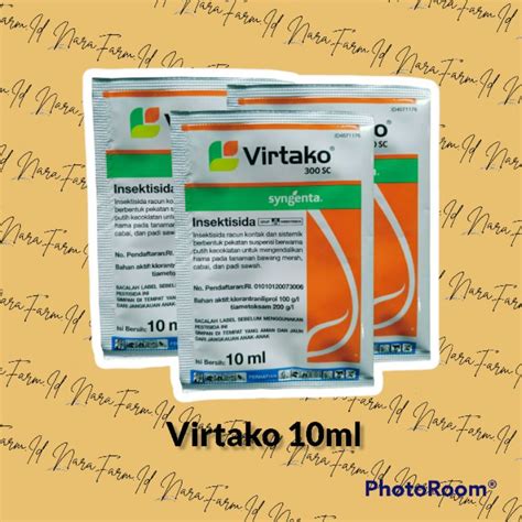 Jual VIRTAKO 300SC 10ml SACHET INSEKTISIDA OBAT PEMBASMI WERENG DAN