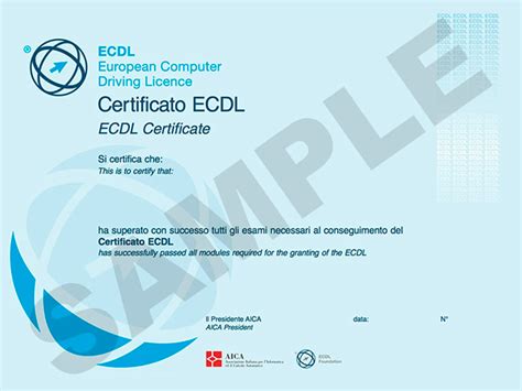 Certificazione ECDL Patente Europea Del Computer UniSapiens