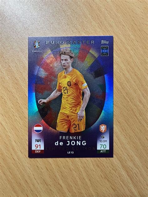 Topps Match Attax Euro Limited Edition Frenkie De Jong Kaufen