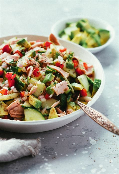 Super Easy Avocado Cucumber Tuna Salad Primavera Kitchen