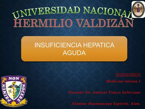 INSUFICIENCIA HEPÁTICA AGUDA PPT