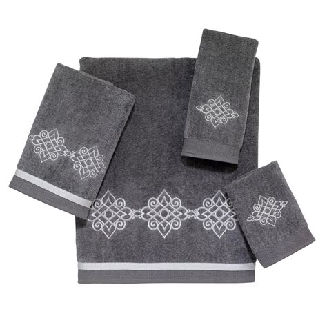 Avanti Linens Riverview 4 Piece Bath Towel Set In Nickel 038126 Nkl