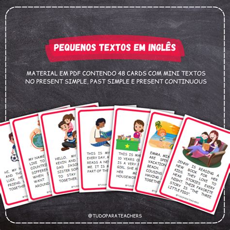 Pequenos Textos Em Inglês Tudo Para Teachers