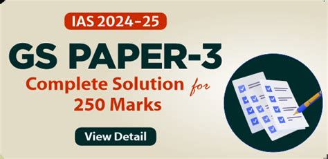 Upsc Mains Gs Paper 3 Online Classes And Tests For Ias Exam 2024 Gs Score