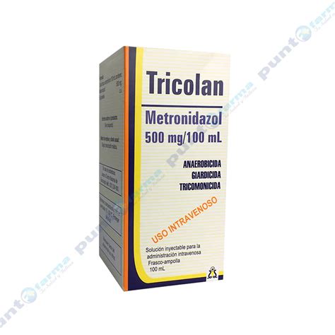 Tricolan Metronidazol Mg Ml Cont Frasco Ampolla De Ml