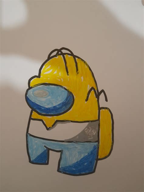 My Posca Pen Drawing Of The Homer Crewmate Fandom
