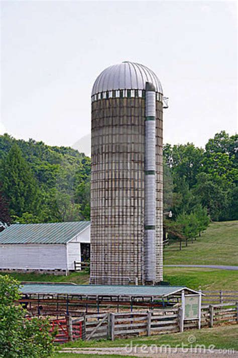 Old Silo On A Farm In The Country