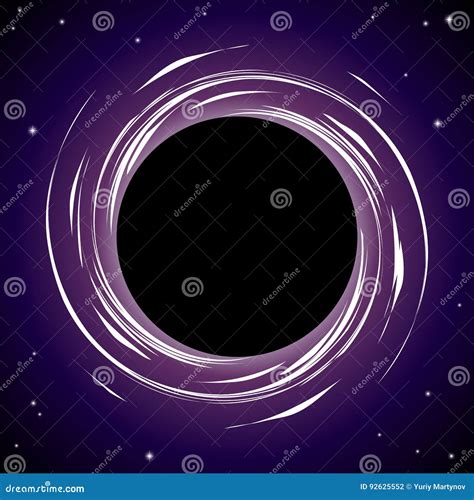 Black hole background stock vector. Illustration of abstract - 92625552