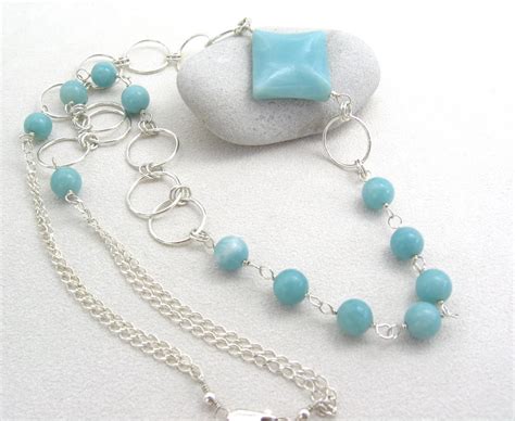 Gracie Jewellery Handmade Sterling Silver Amazonite Necklace Anabel