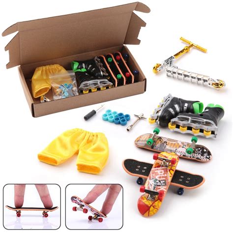 Skate De Dedo Fingerboard De Madeira Brinquedo Profissional Stents