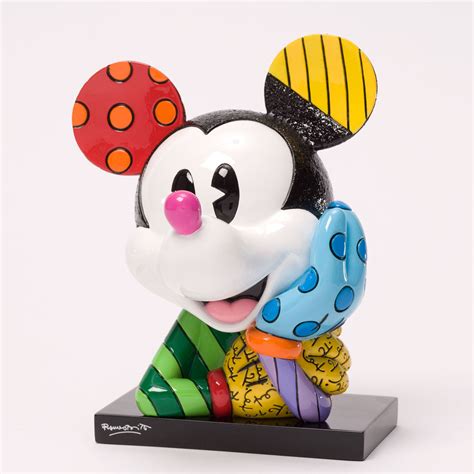 Disney Mickey Mouse Bust By Romero Britto Artreco