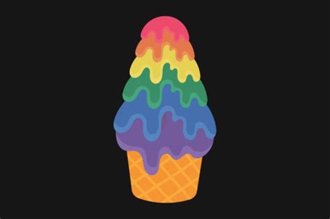 Ice Cream Pride Lgbt Gay Svg Sublimation Graphic By Tentshirtstore
