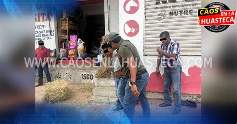 Sujeto Es Detenido Tras Robar En Una Forrajera Caos En La Huasteca