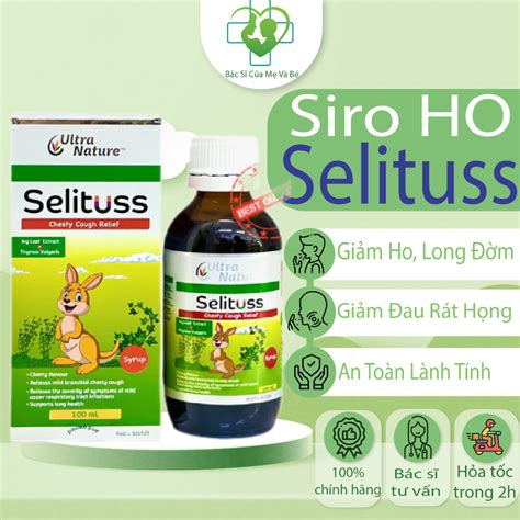 Siro ho Selituss 100 ml hỗ trợ giảm ho long đờm Shopee Việt Nam