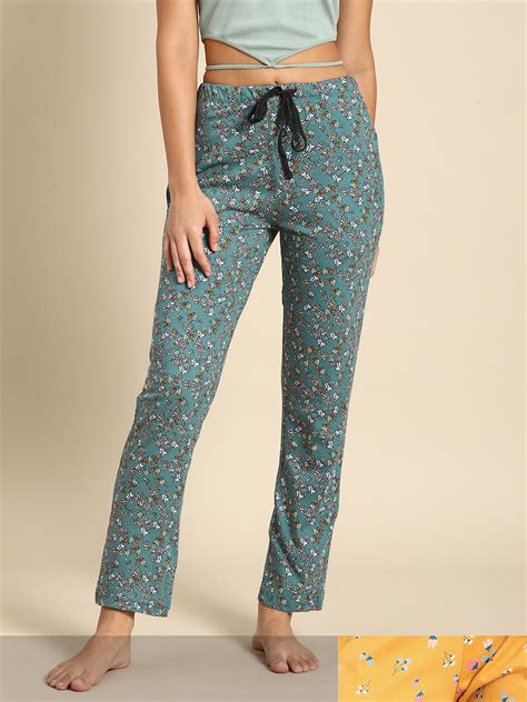 Buy Dreamz By Pantaloons Women Pack Of 2 Printed Pure Cotton Lounge