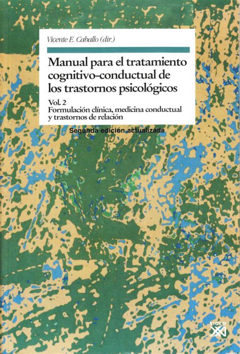 Libro Manual Para El Tratamiento Cognitivo Conductual De Los