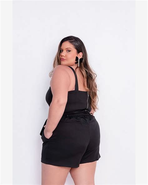 Riachuelo Short Plus Size Alfaiataria Ana Maya