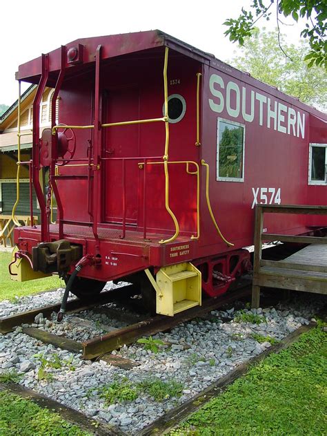 Caboose Free Stock Photo A Red Southern Railway Caboose 12826